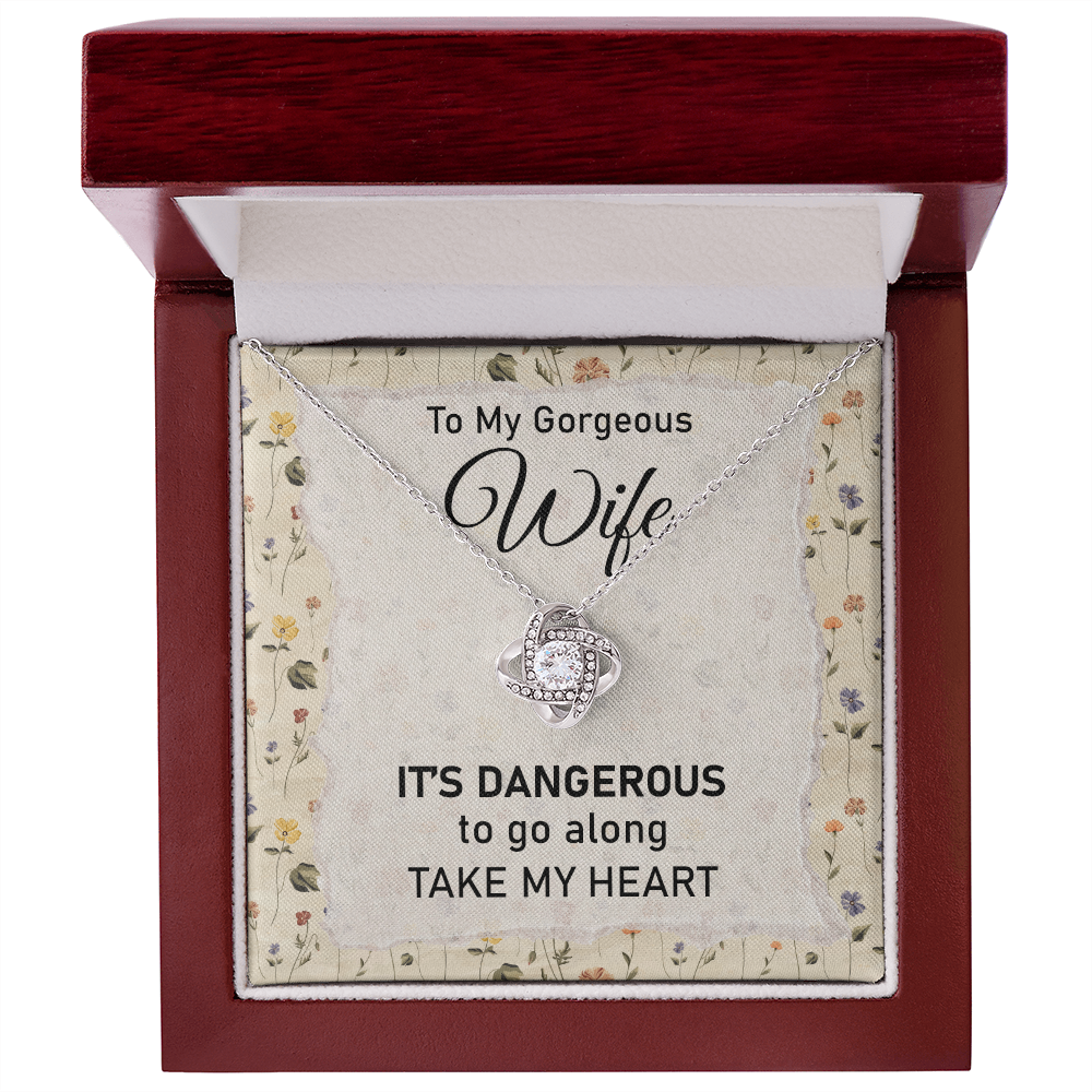 My Heart Wife Necklace with Message Card
