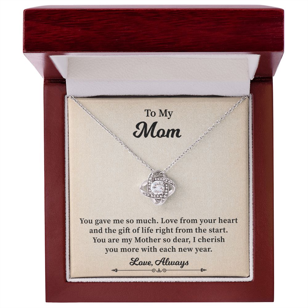 To My Mom I Cherish You More With Each New Year Love. Always