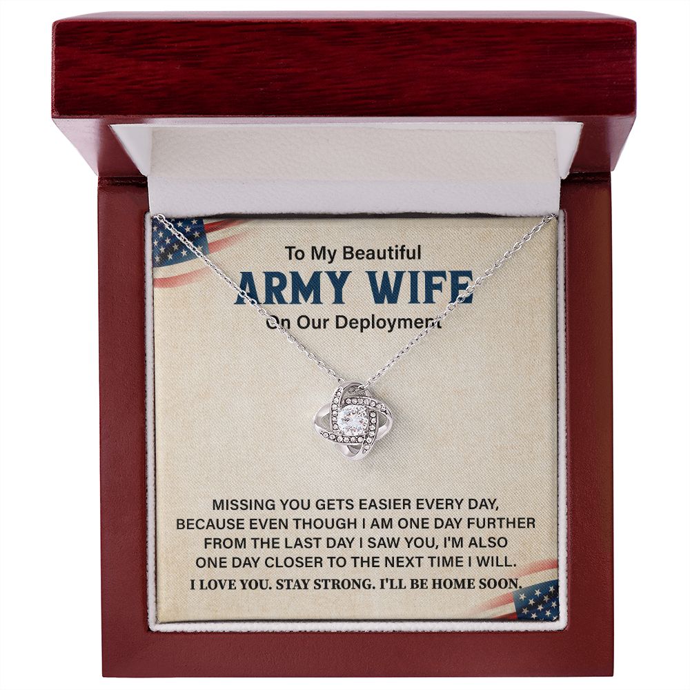 To My Beautiful Army Wife On Our Deployment Missing You Gets Easier Everyday