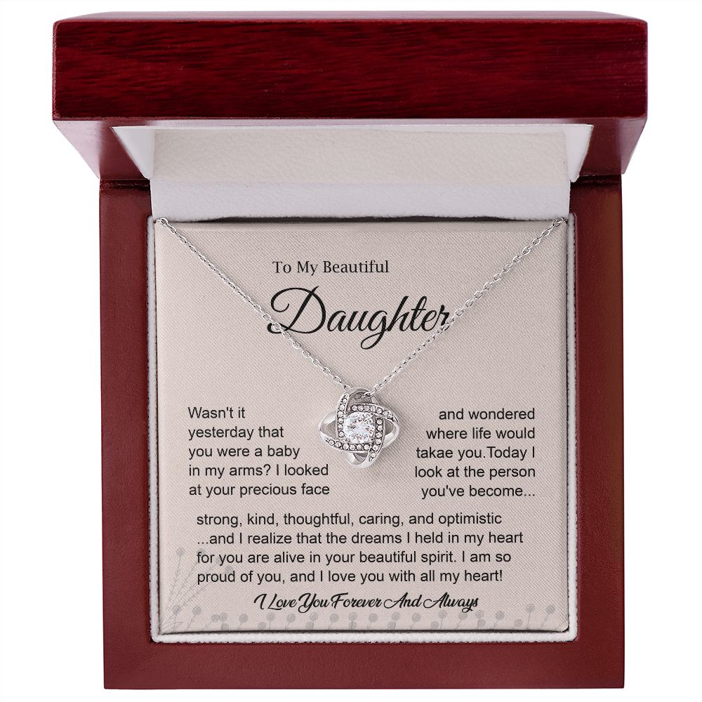 To My Daughter – I’m So Proud of You Necklace