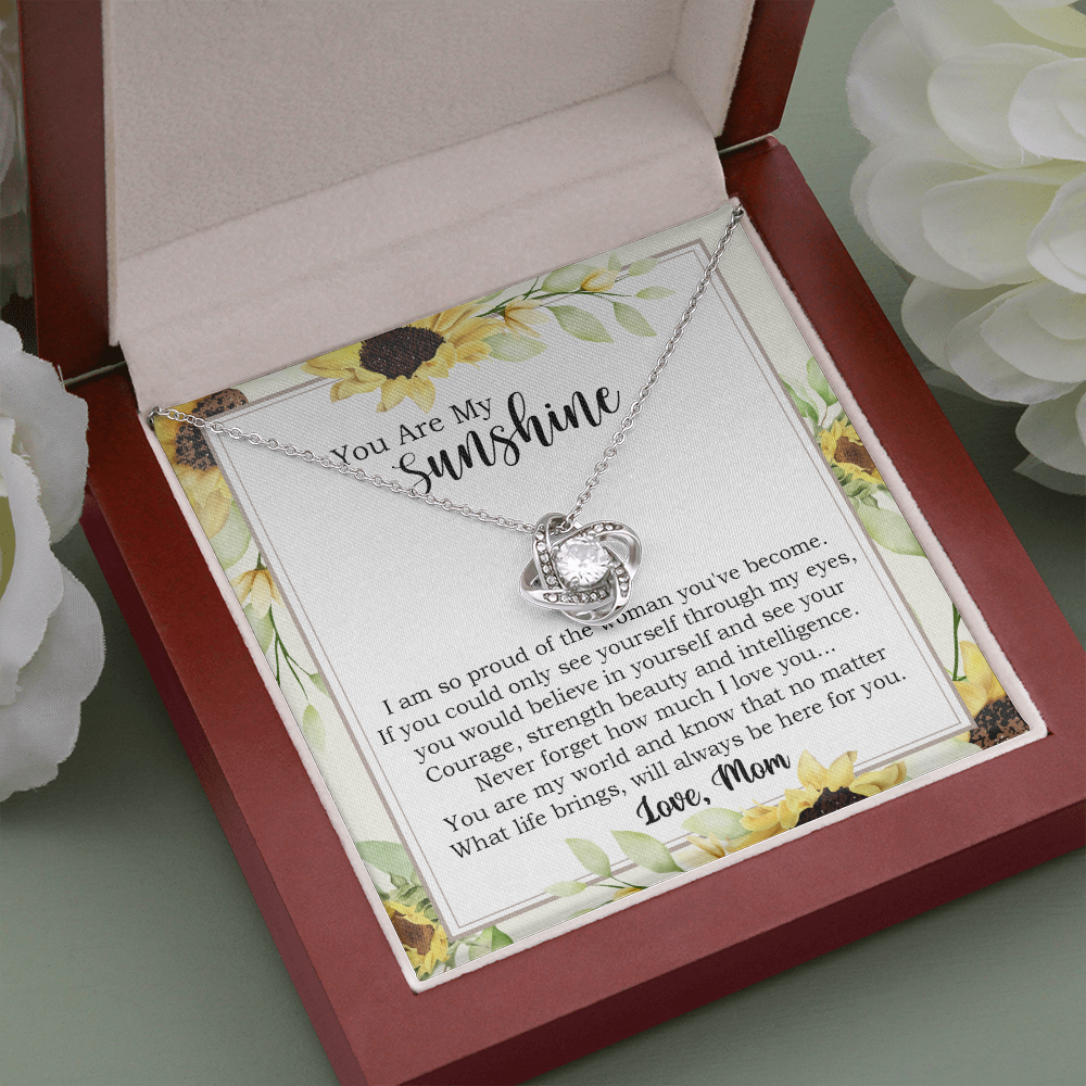Sunshine Necklace Gift for Daughter from Mom