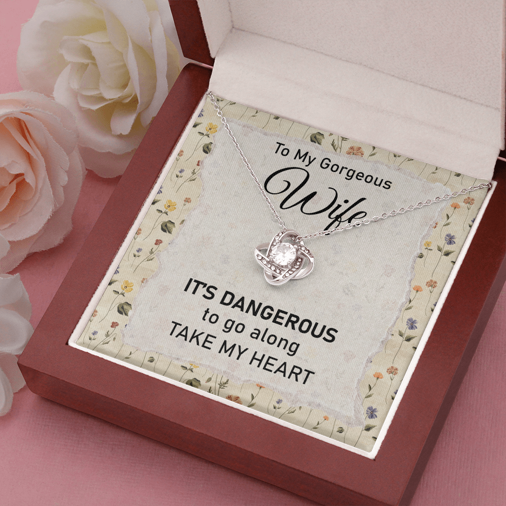 My Heart Wife Necklace with Message Card