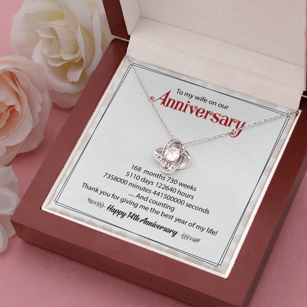 To My Wife On Our Happy 14th Anniversary Thank You For Give Me The Best Year Of My Life