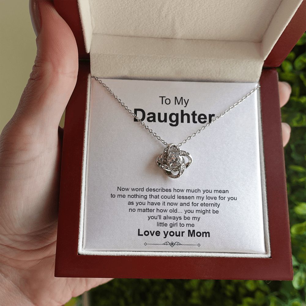 Daughter Necklace Gift from Mom With Love Keepsake