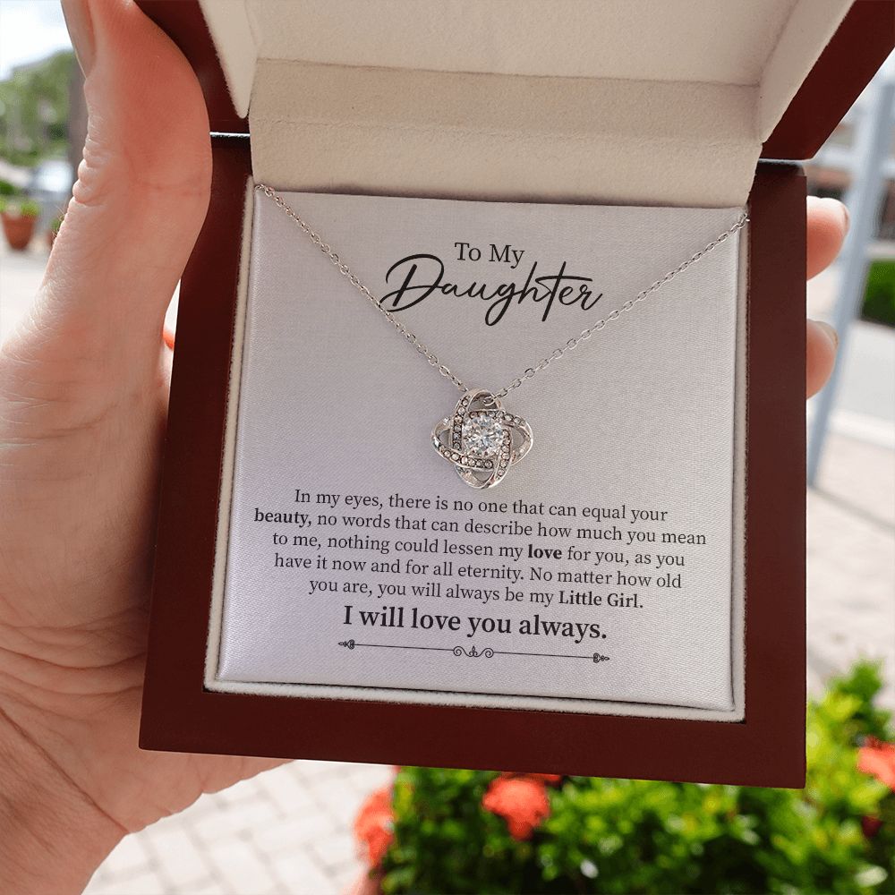 Daughter Necklace from Mom with Sentimental Card Gift