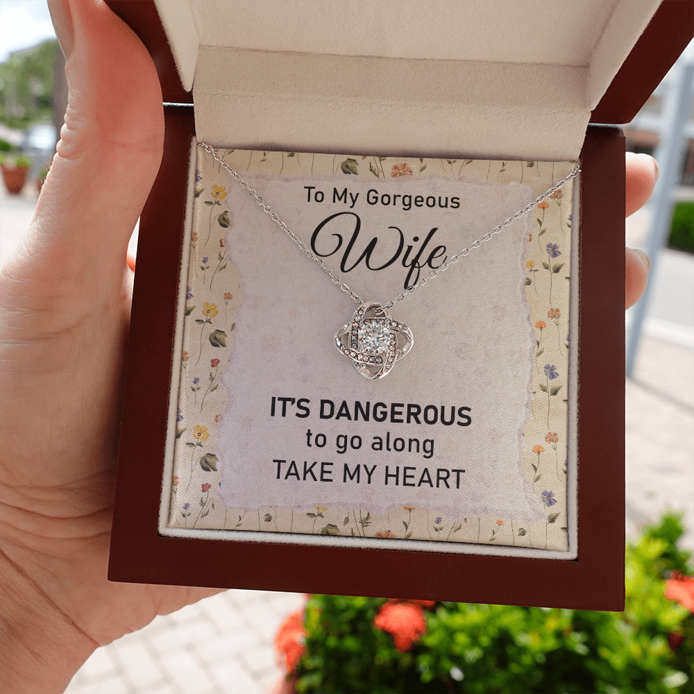 My Heart Wife Necklace with Message Card
