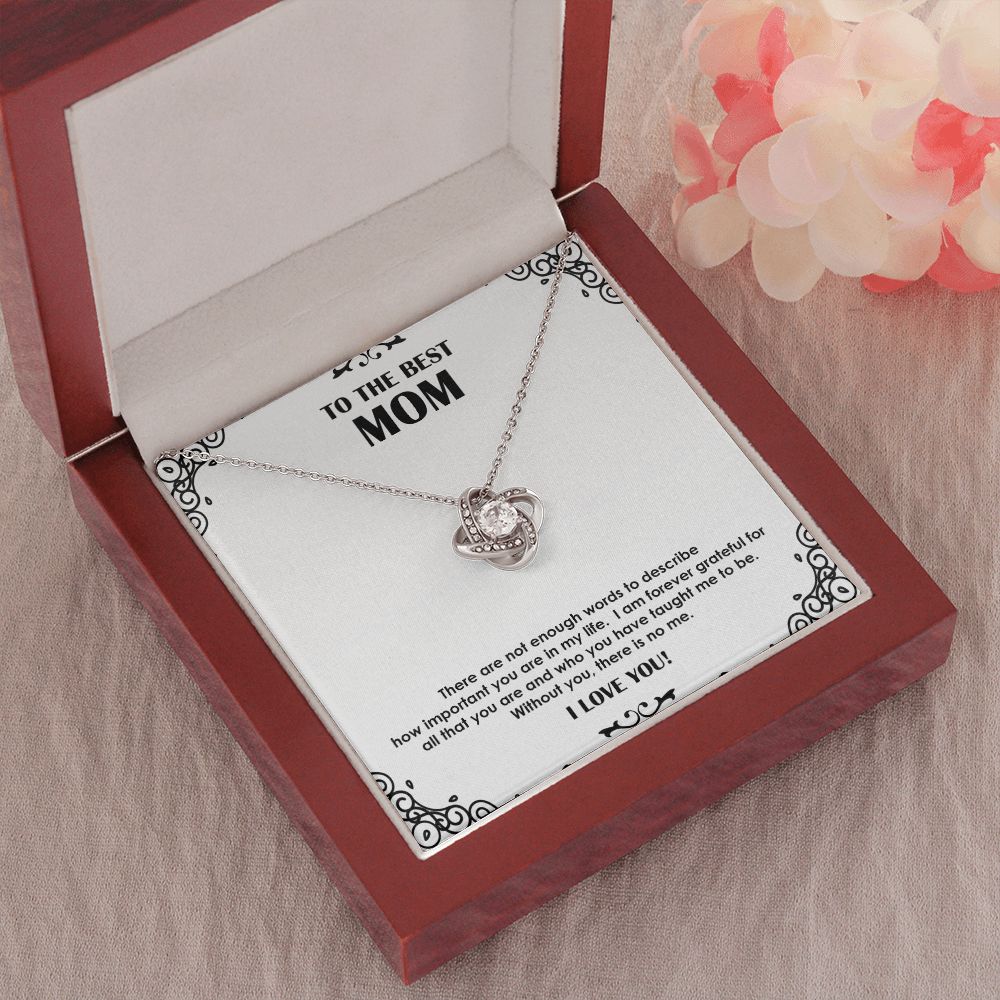 Necklace Gift for Mom from Son or Daughter – To the Best Mom Message Card