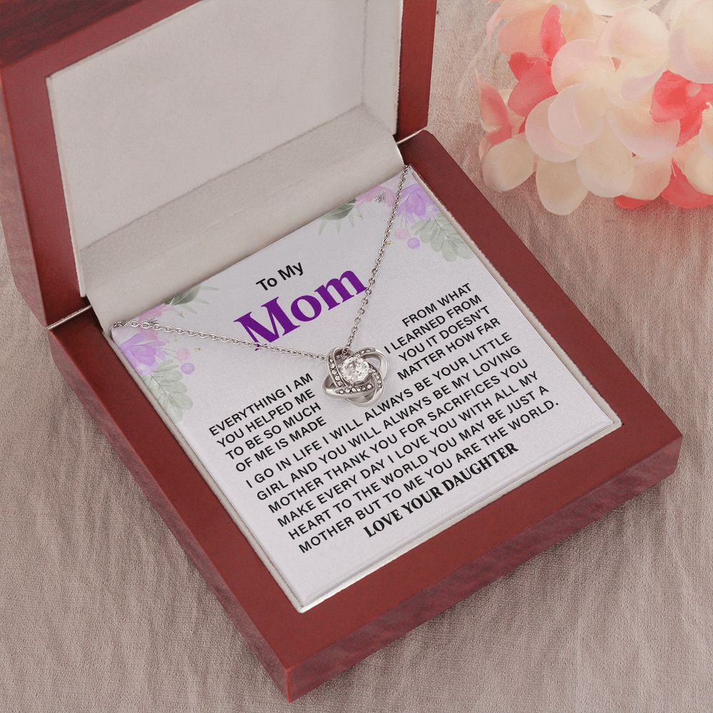 To My Mom Just A Mother But To Me You Are The World Love Your Daughter