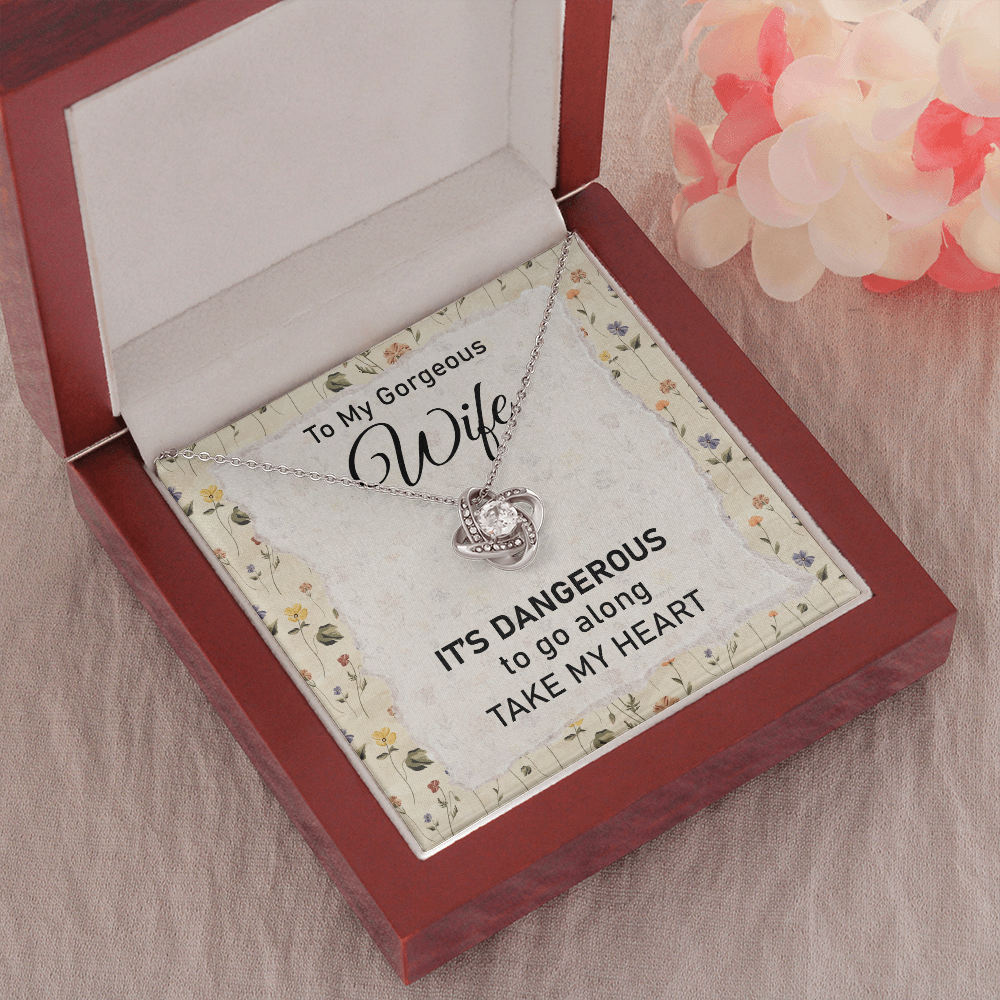 My Heart Wife Necklace with Message Card