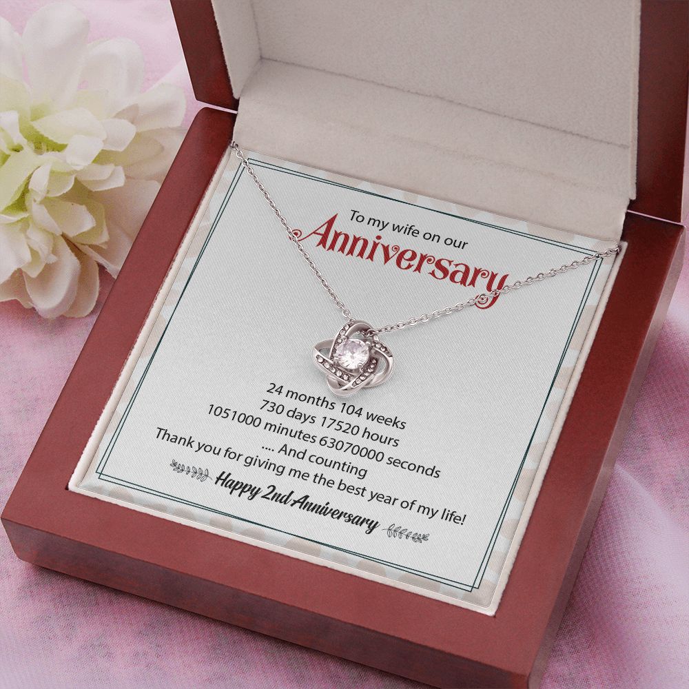 To My Wife On Our Happy 2nd Anniversary Thank You For Give Me The Best Year Of My Life