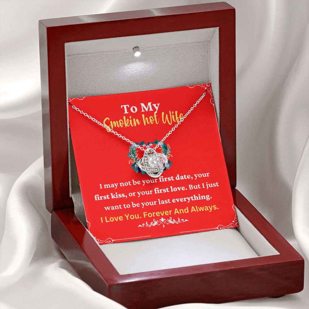 Smokin Hot Wife Necklace with Romantic Quote
