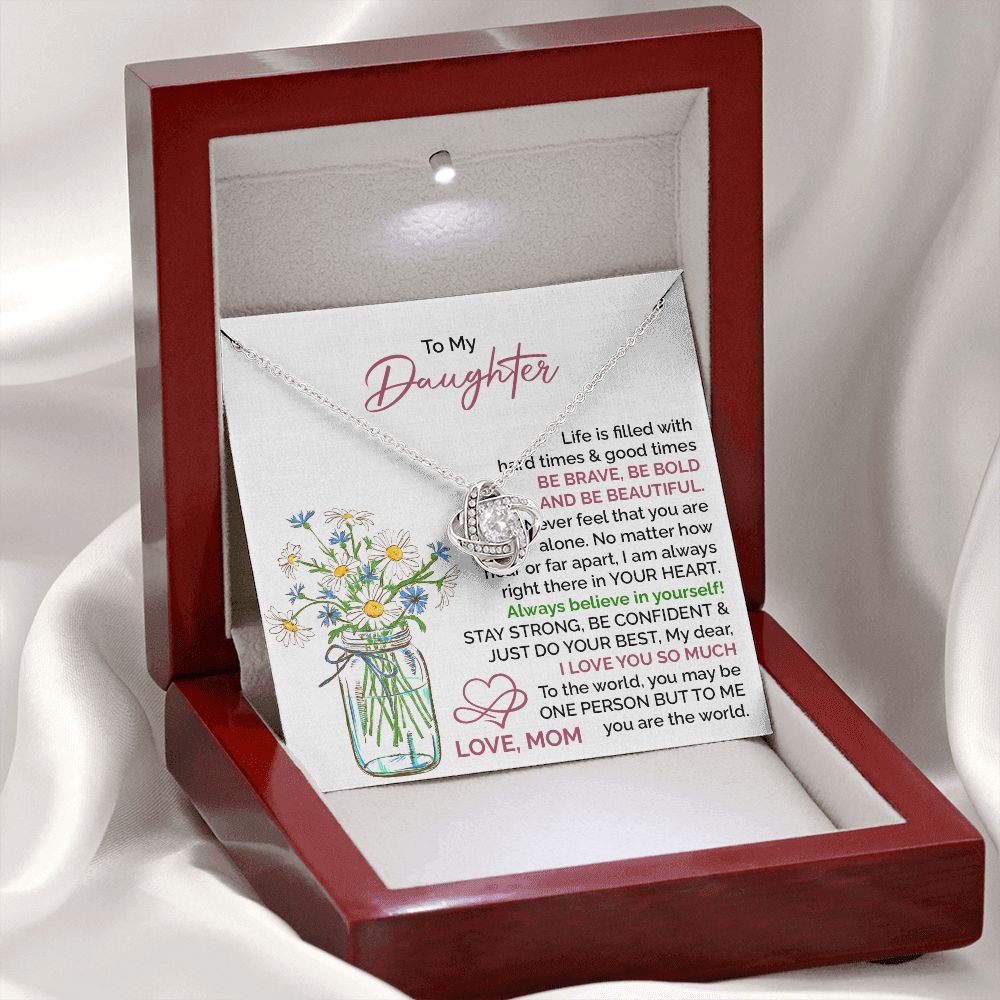 Daughter Gift from Mom – Stay Strong Inspirational Jewelry