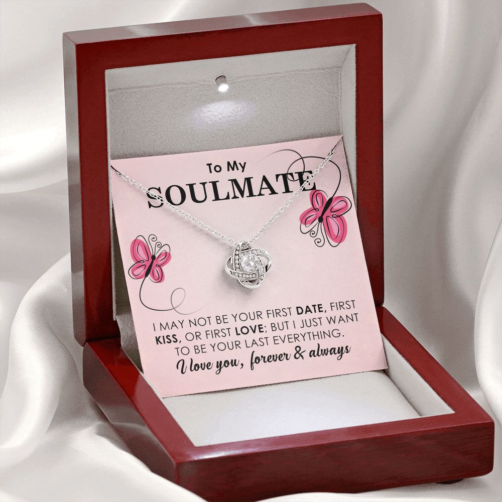 To My Soulmate Necklace Gift with Butterfly Theme