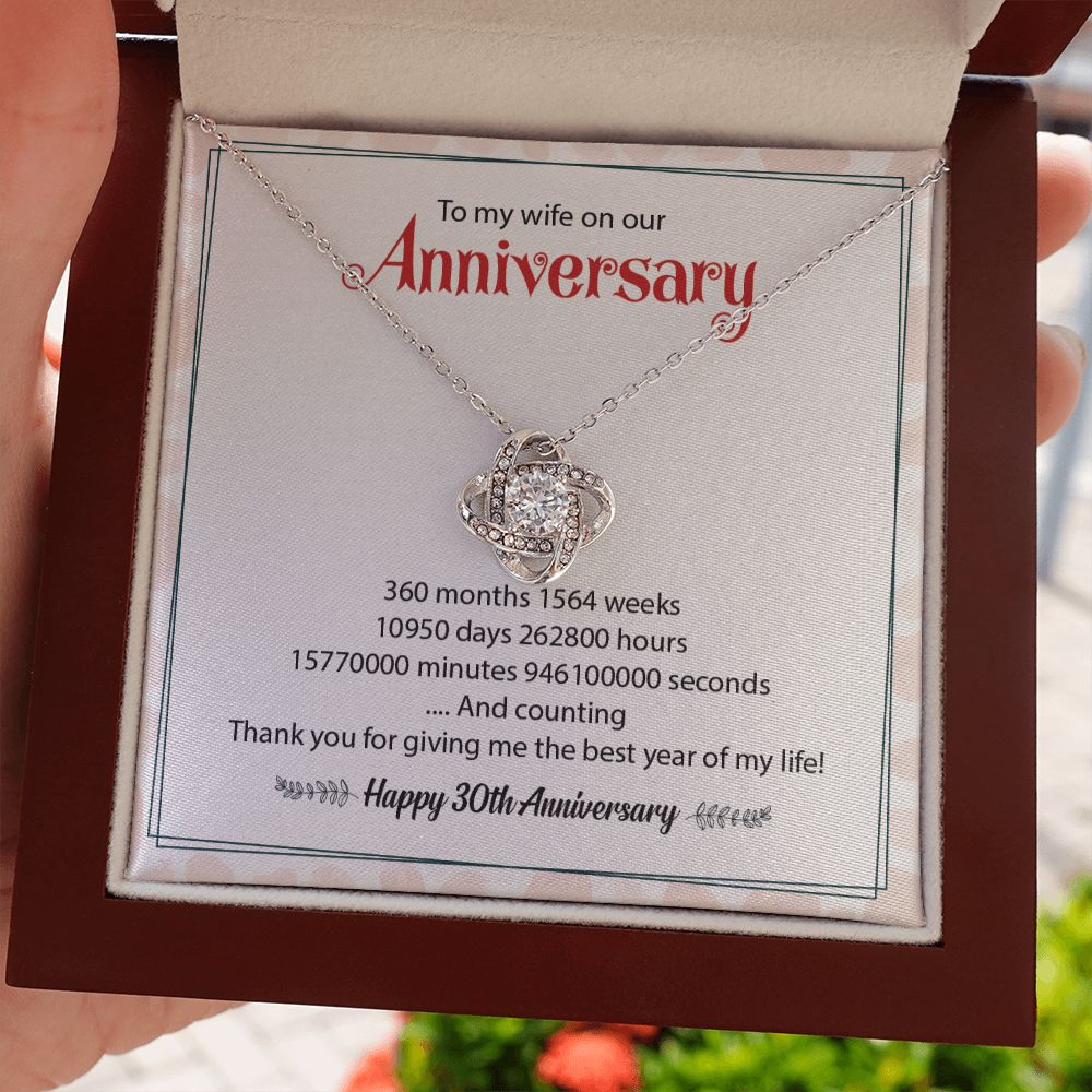 To My Wife On Our Happy 30th Anniversary Thank You For Give Me The Best Year Of My Life