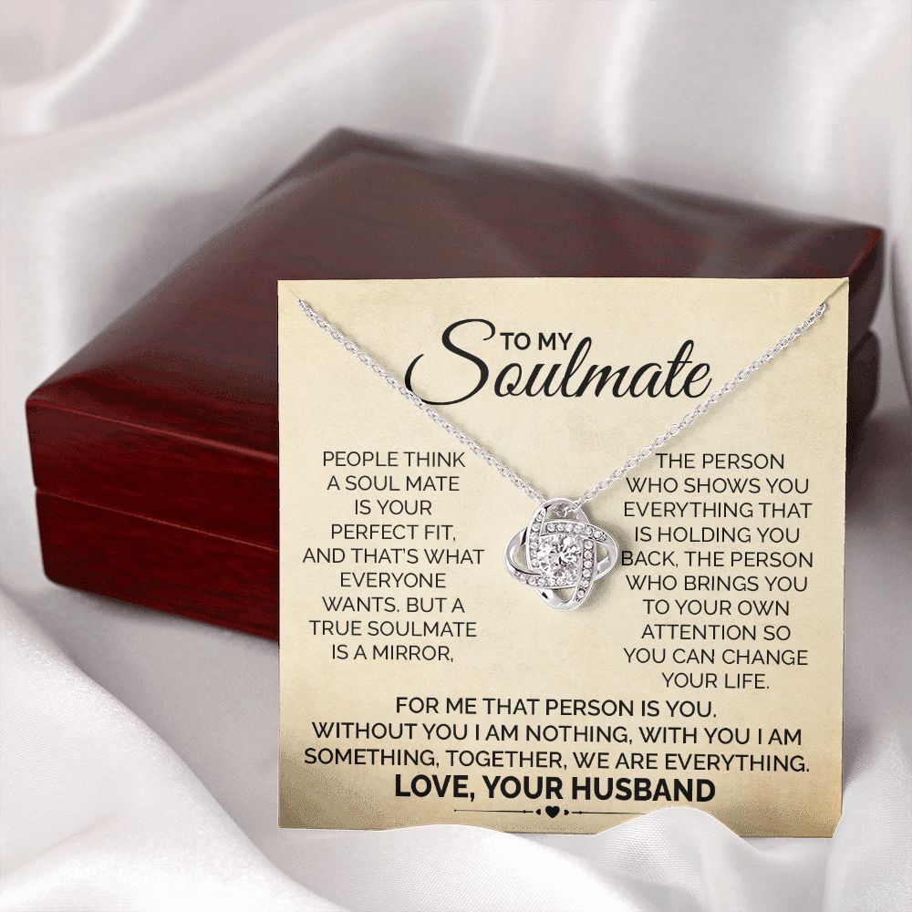 Soulmate Necklace Gift from Husband to Wife