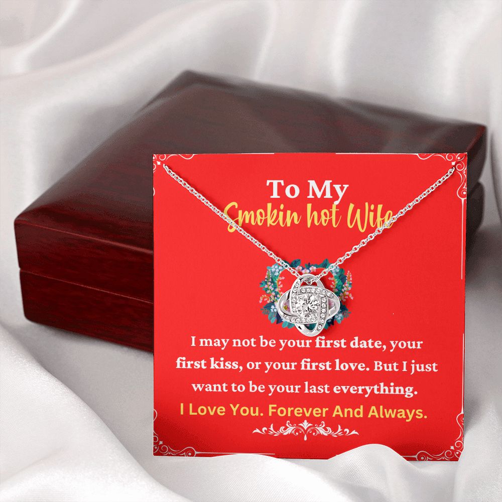 Smokin Hot Wife Necklace with Romantic Quote