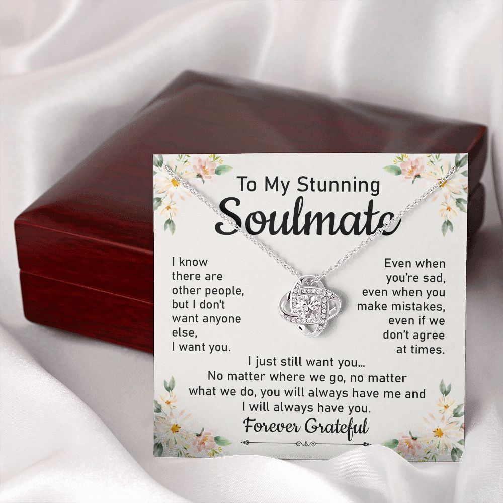 Soulmate Necklace with Emotional Forever Message
