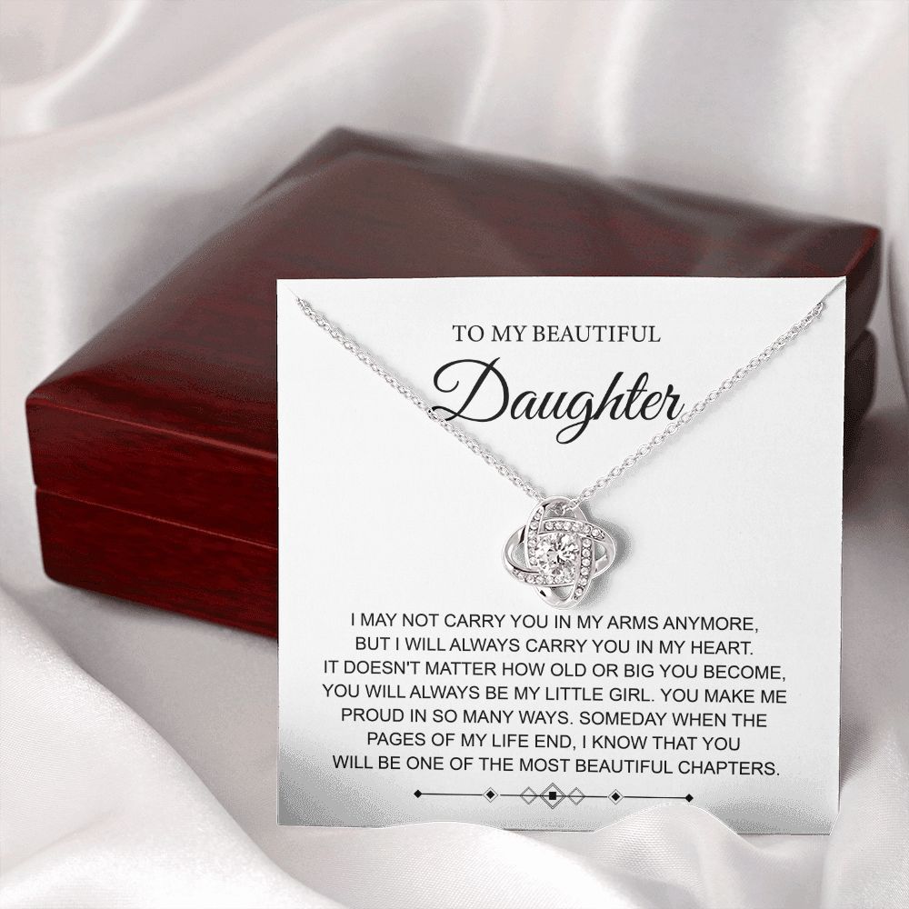 To My Daughter Necklace – From Parent with Love