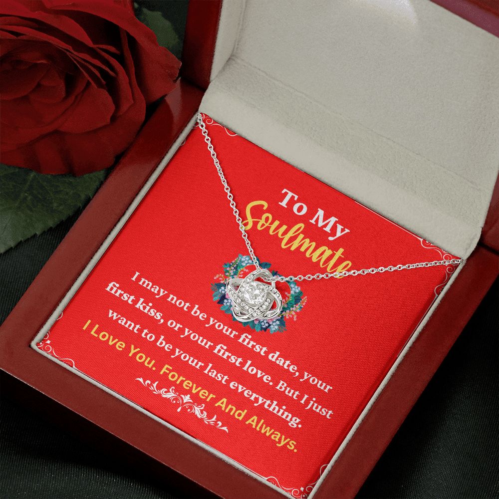 Soulmate Necklace for Her with Message Card