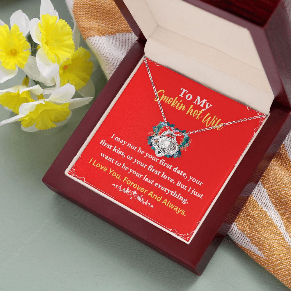 Smokin Hot Wife Necklace with Romantic Quote