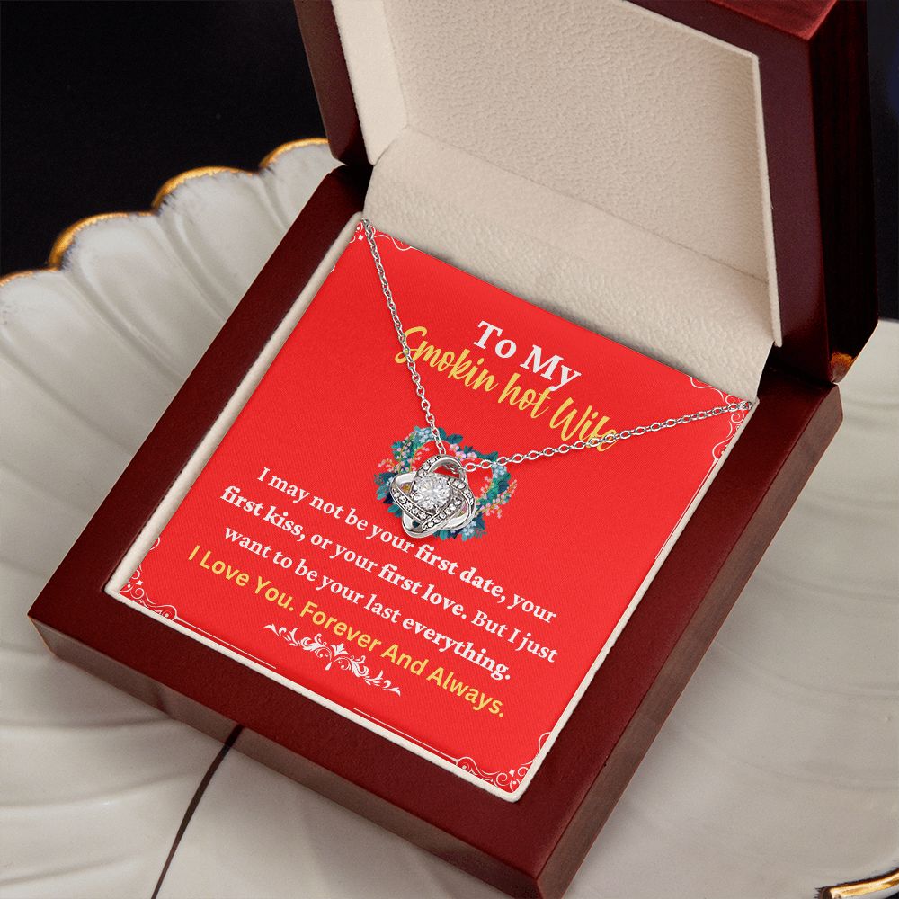 Smokin Hot Wife Necklace with Romantic Quote