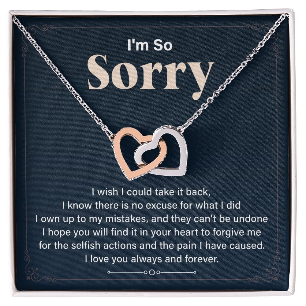 Apologetic Gift I'm So Sorry I Love You Forever And Always