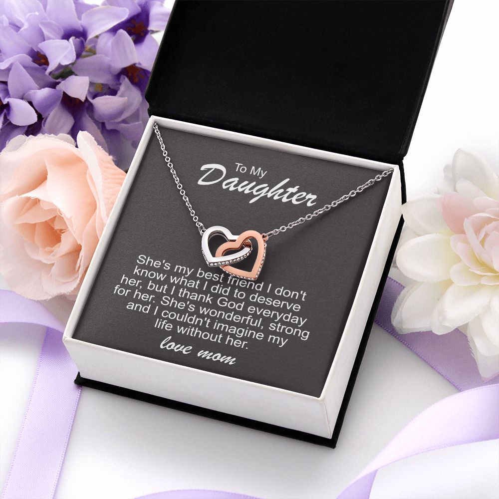 To My Daughter Necklace – Best Friend Gift from Mom