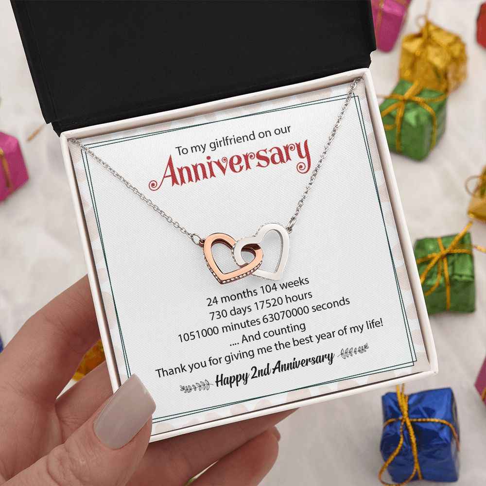 To My Girlfriend On Our Happy 2nd Anniversary Thank You For Giving Me The Best Year Of My Life