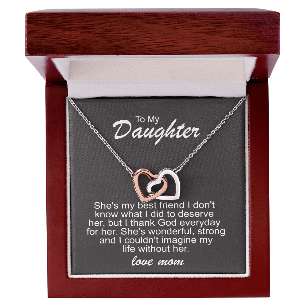 To My Daughter Necklace – Best Friend Gift from Mom