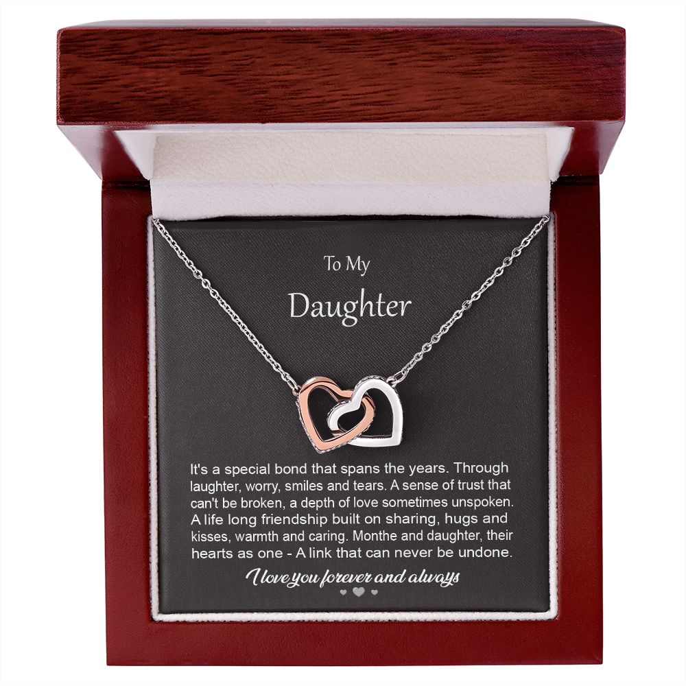 To My Daughter Gift Necklace from Parent