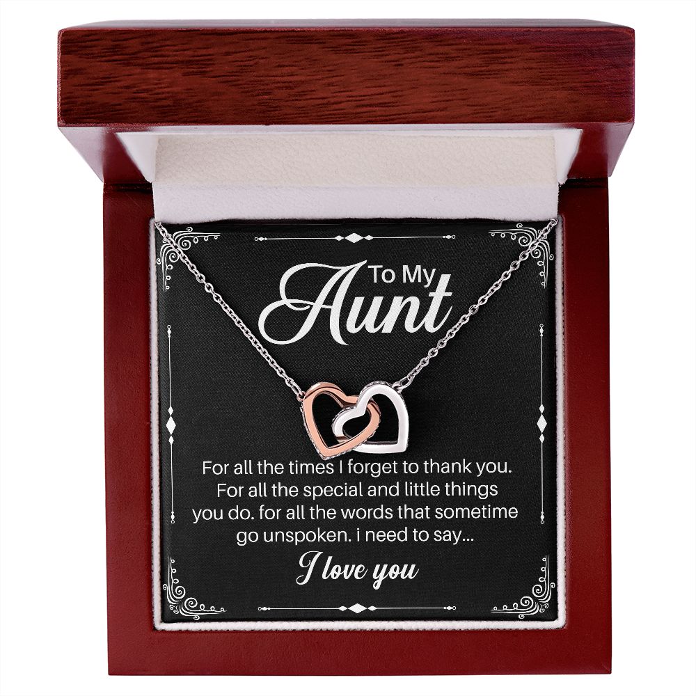 To My Aunt, I Need to Express My Love for You