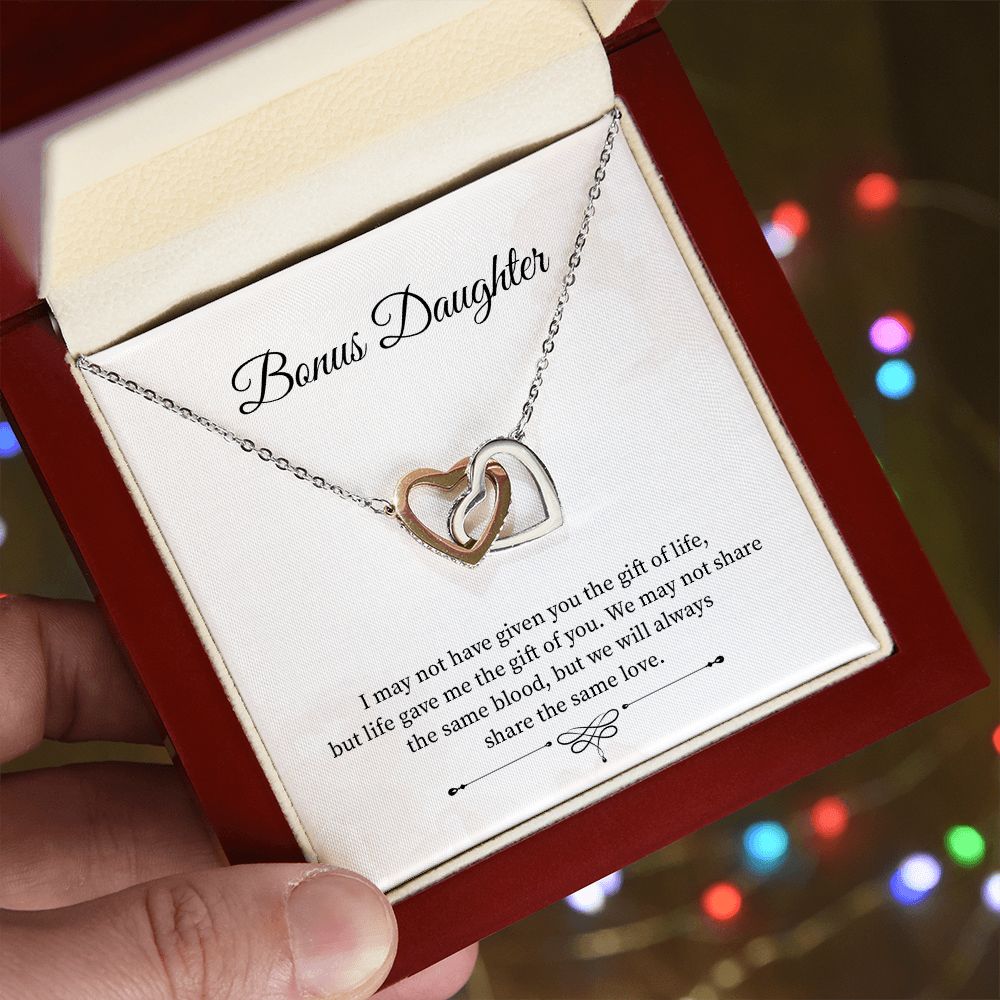 Bonus Daughter I May Not Have To Given You The Gift Of Life, Gifts From Bonus Mom or Step Mother For Her Birthday Mother's Day Valentine's Day