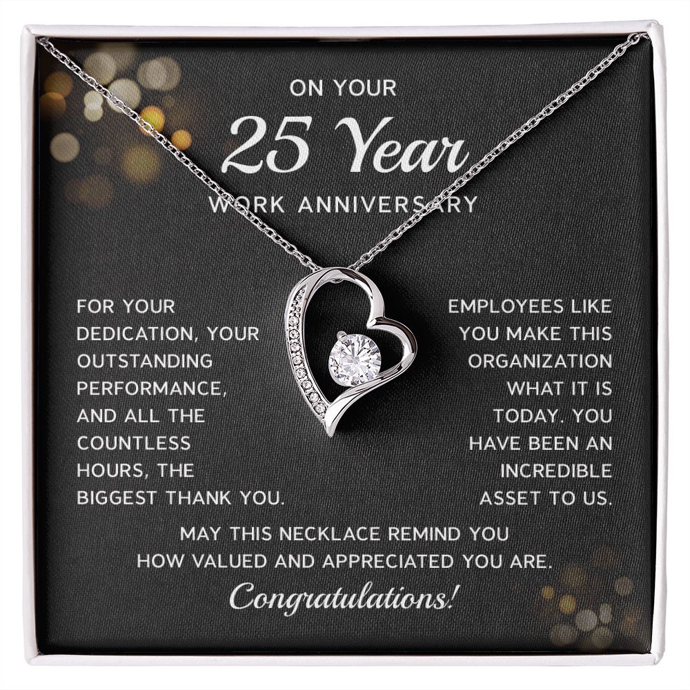 On Your 25th Work Anniversary, Congratulations!
