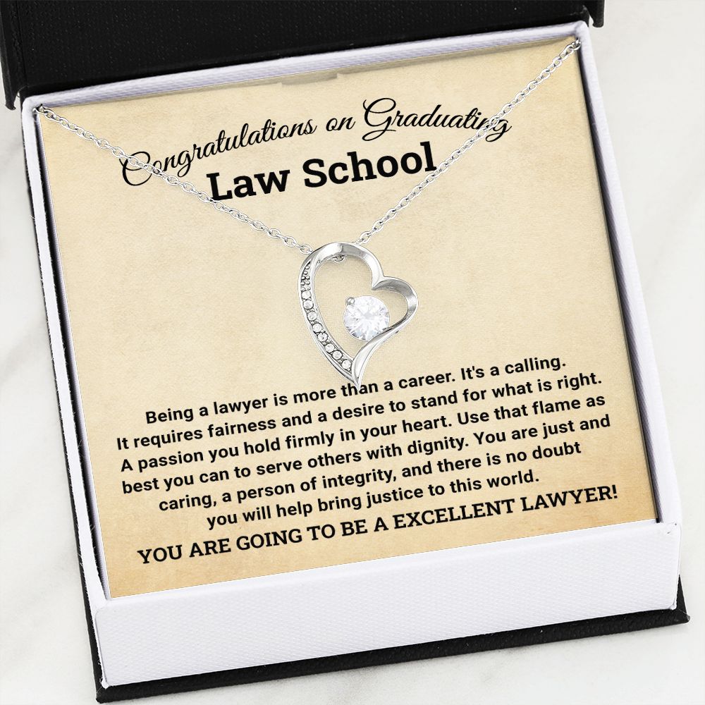 Bravo, Legal Eagle! Celebratory Necklace to Law School Graduation Achievement