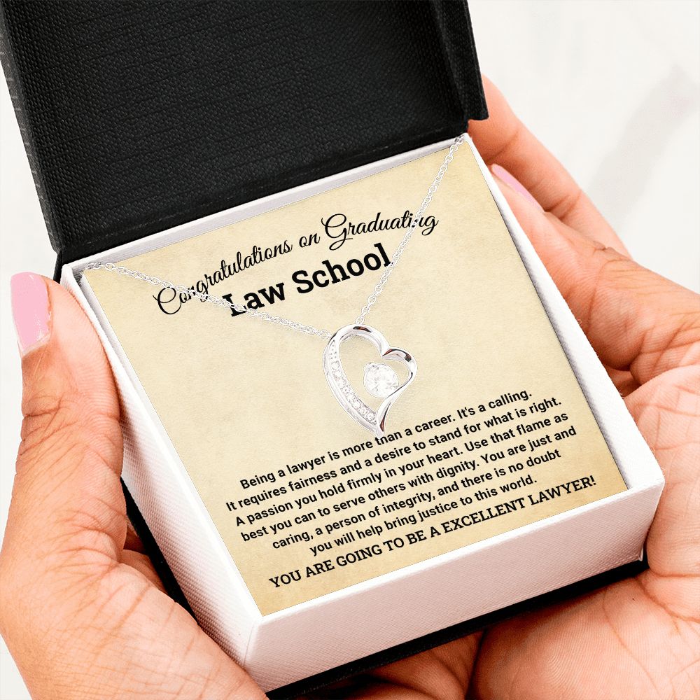 Bravo, Legal Eagle! Celebratory Necklace to Law School Graduation Achievement