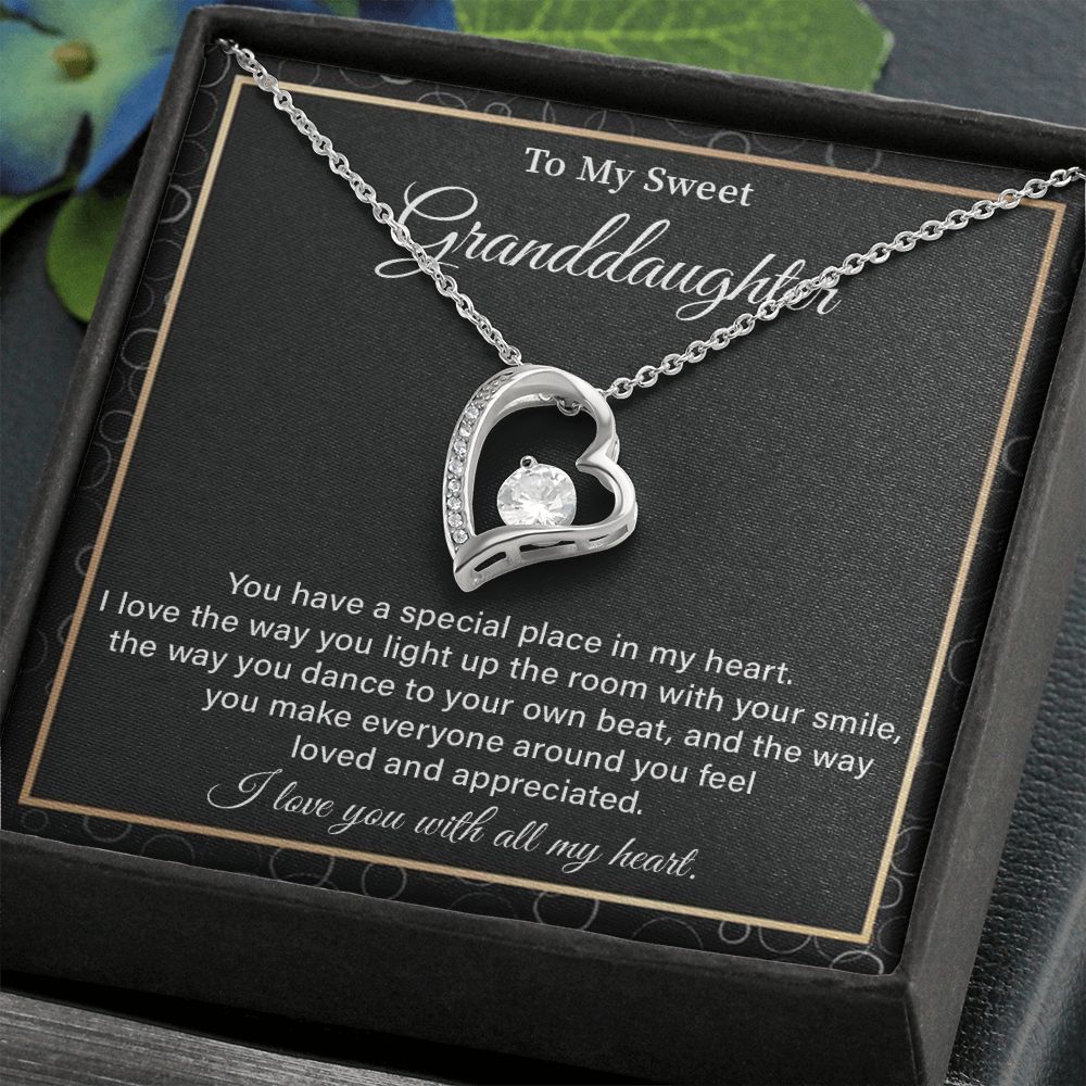 To My Sweet Granddaughter, I Love You With All My Heart