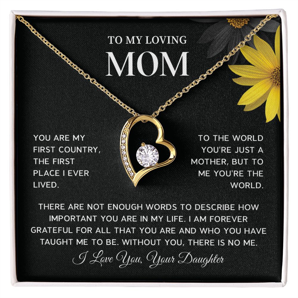 To My Loving Mom Important You Are In My Life, I Love You, Your Daughter