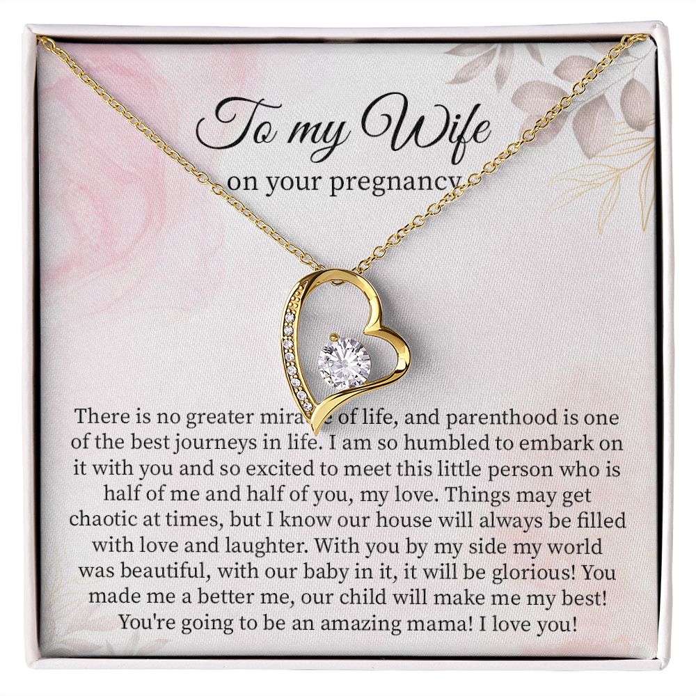 To My Wife On Your Pregnancy Jewelry From Husband