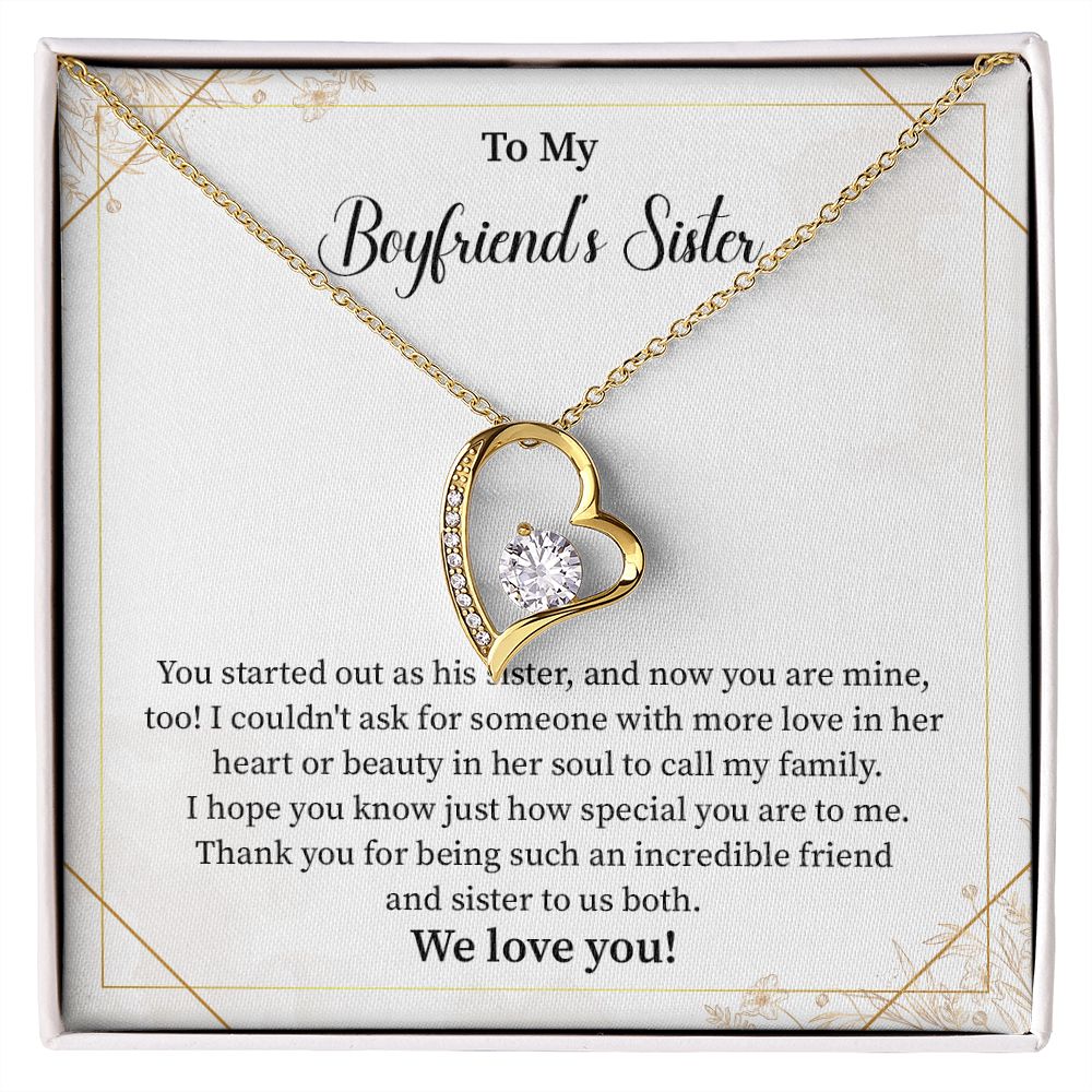 boyfriend's sister - you started out as his