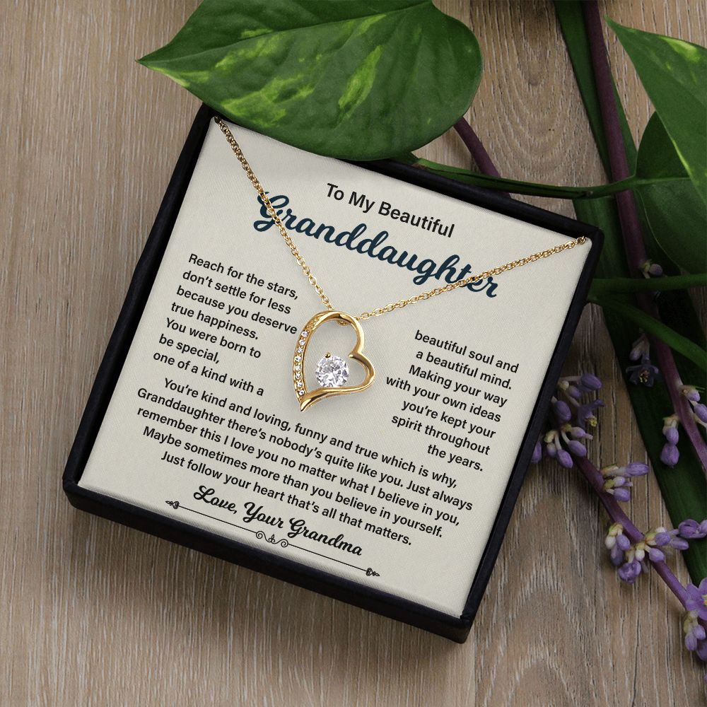To My Beautiful Granddaughter One Of A kind With A Beautiful Soul And A Beautiful Mine