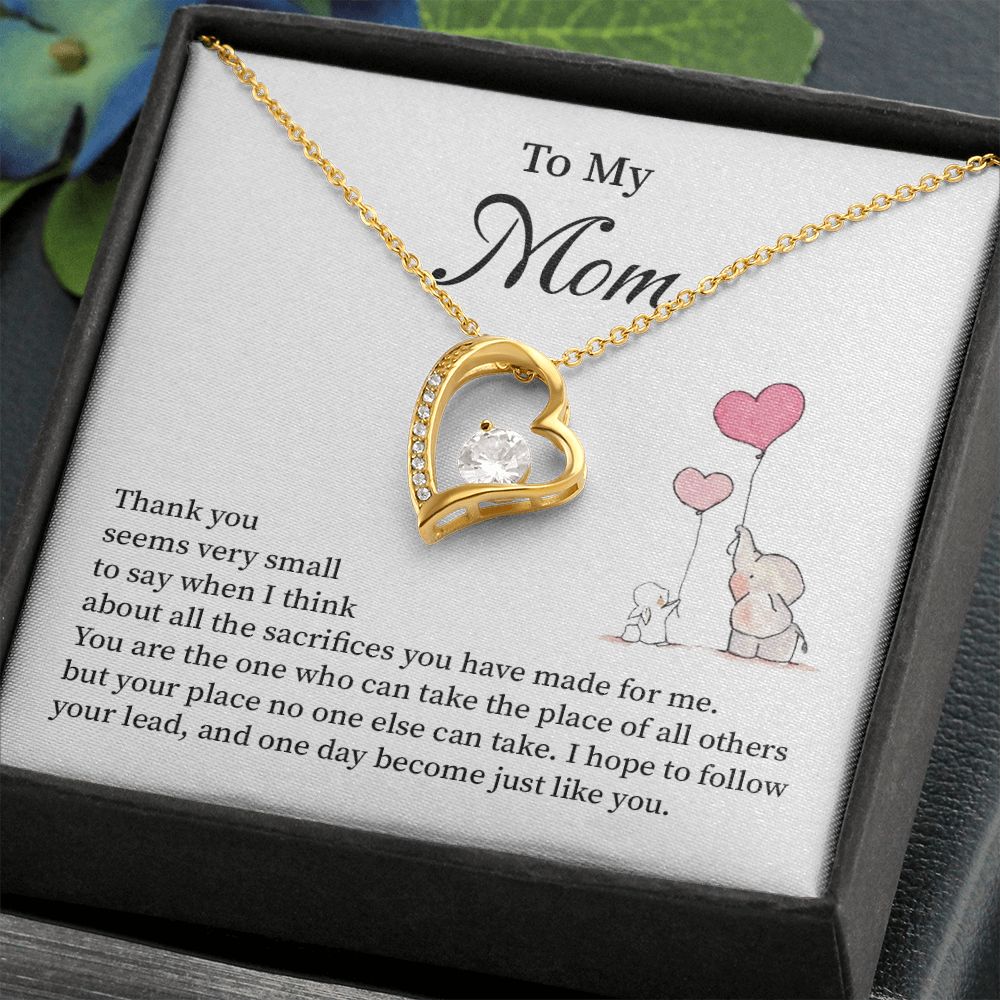 To My Mom I hope To Follow Your Lead, And One Day Become Just Like you