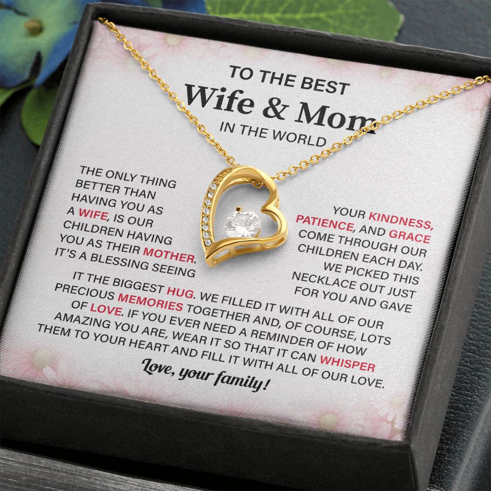 To The Best Wife & Mom In The World Fill It With All Of Our Love