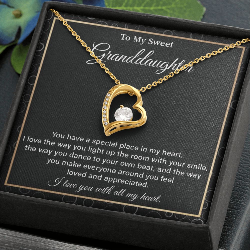 To My Sweet Granddaughter, I Love You With All My Heart