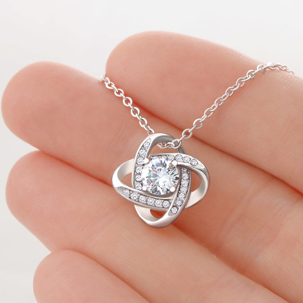 Army Girlfriend Gift Necklace with Patriotic Message Card