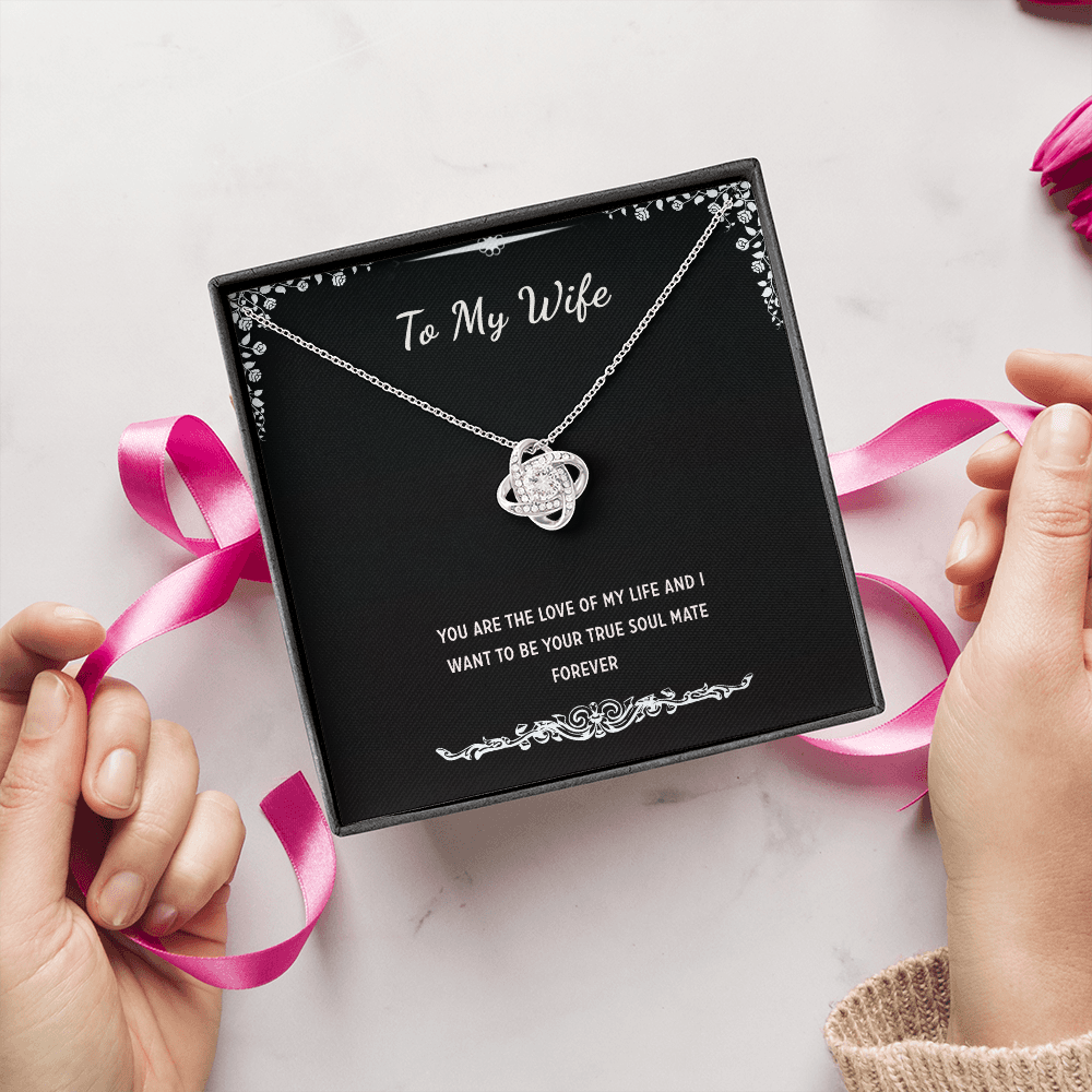 To My Wife Necklace From Husband With message Card