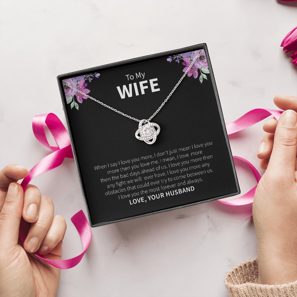 To My Wife Necklace Gift From Husband – With Heartfelt Message