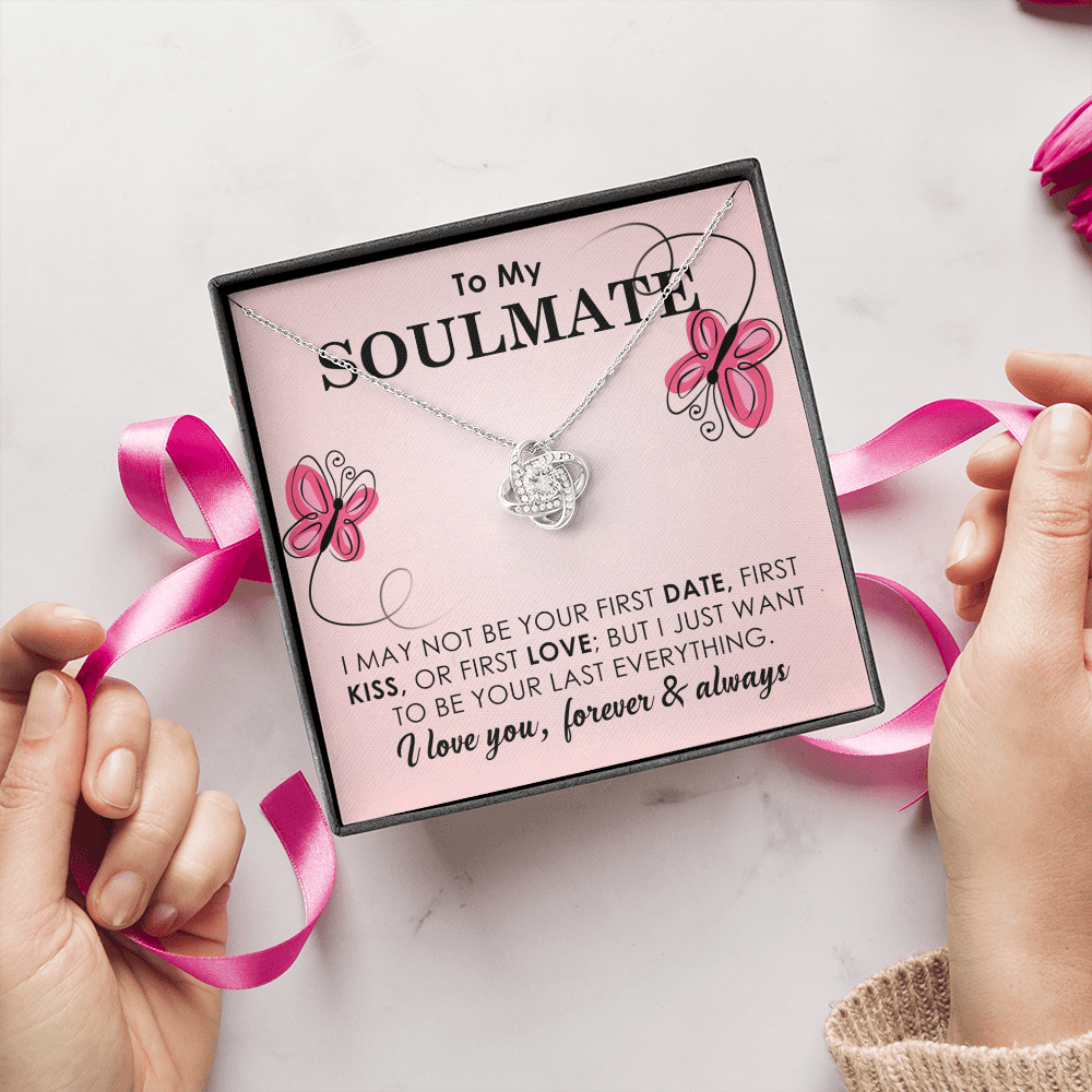 To My Soulmate Necklace Gift with Butterfly Theme