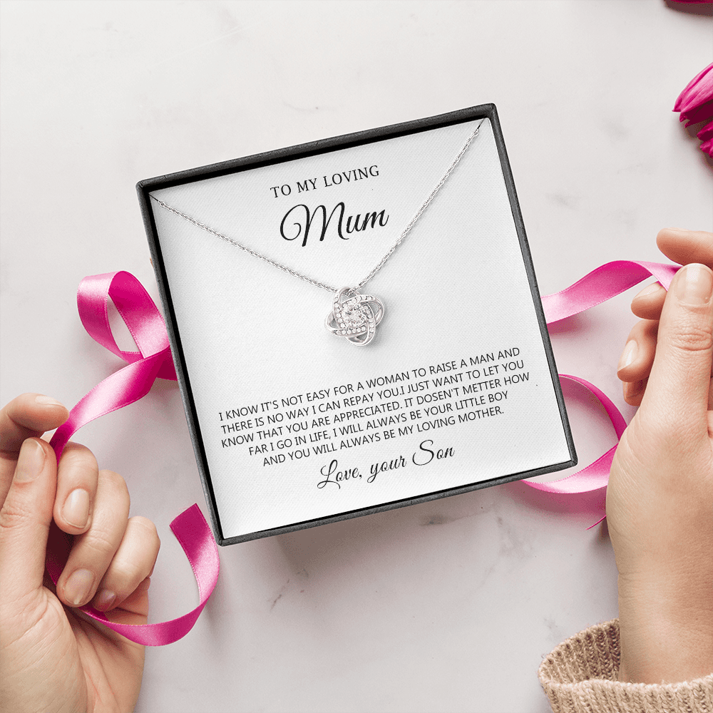 To My Loving Mum Necklace Gift from Son