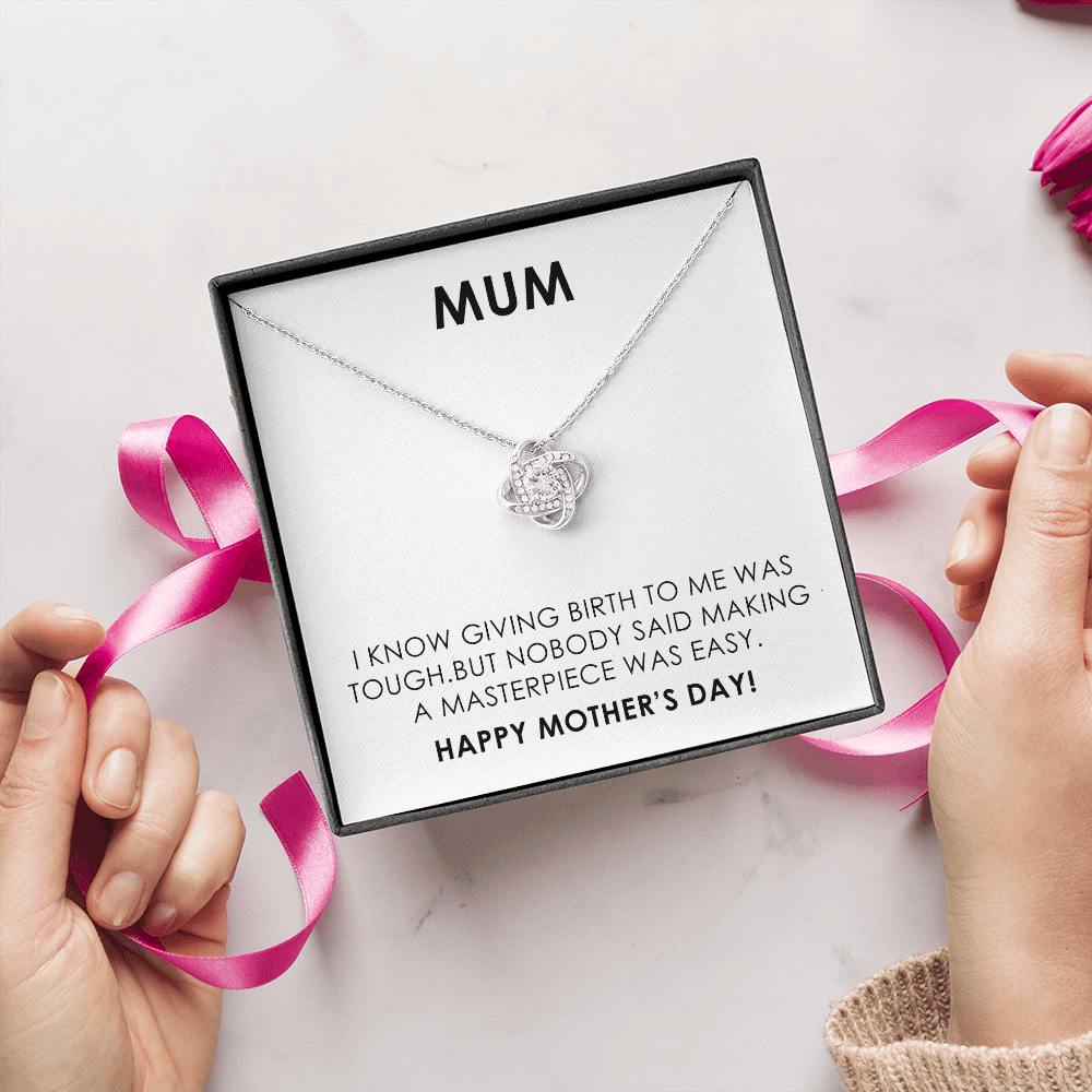 Funny Mother's Day Gift for Mum with Necklace and Humorous Message Card