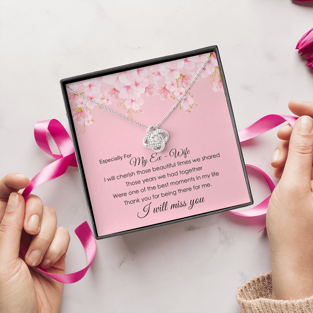 To My Ex-Wife Necklace Gift – With Message Card
